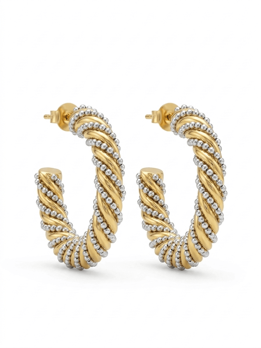 Crystal Hoop Earrings